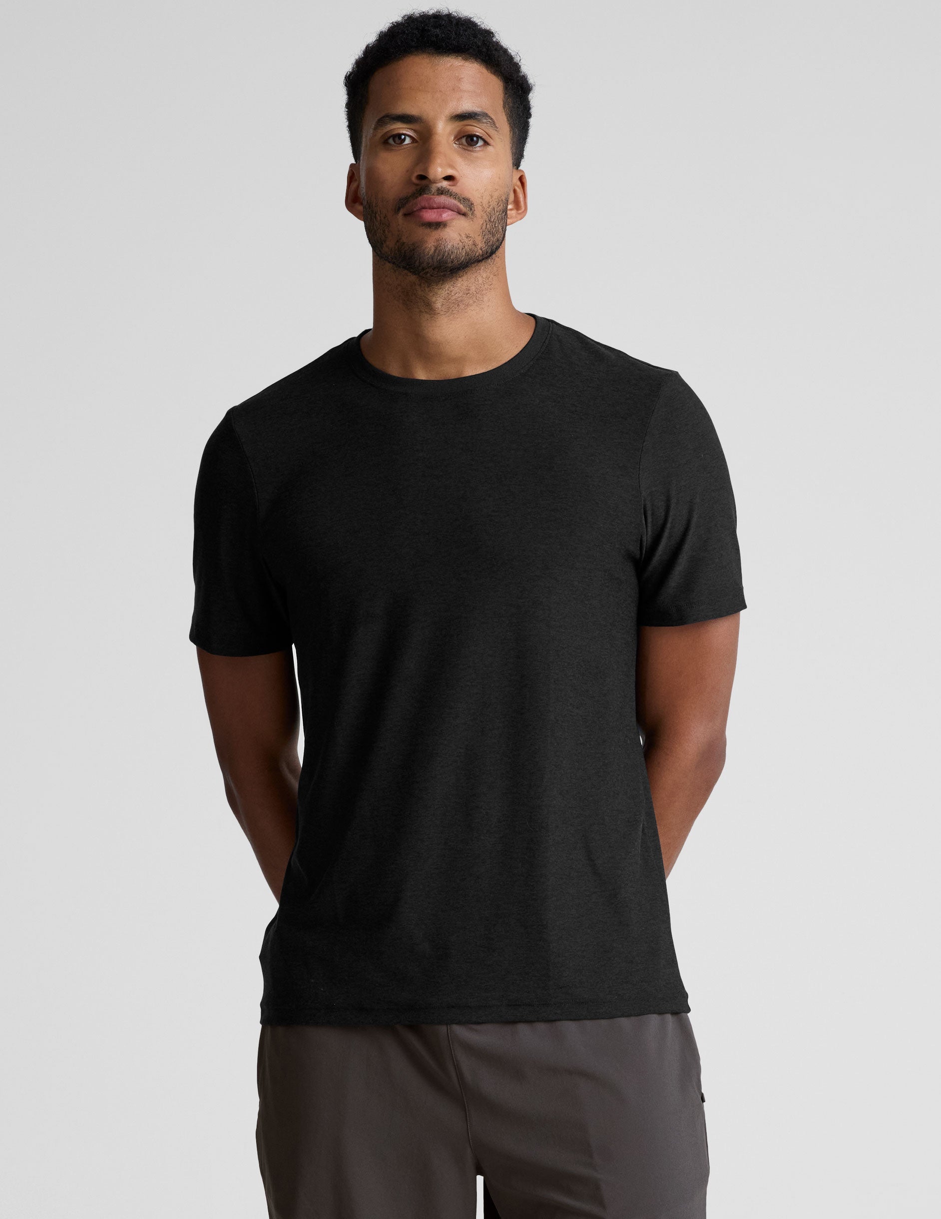 Beyond Yoga Men's Crew Tee 2.0 Lightweight Ribbed Trim Ultra-Soft Fabric