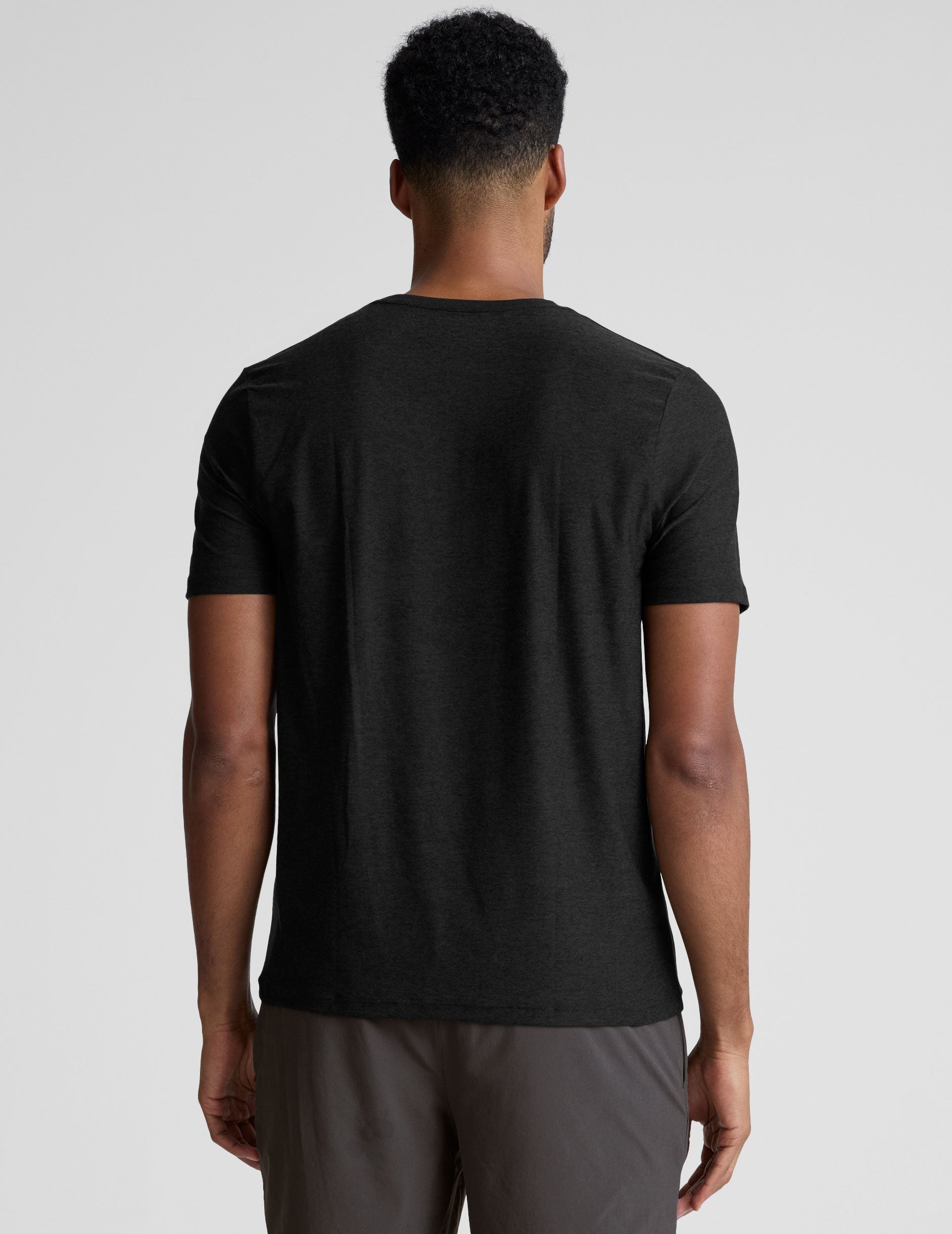 Beyond Yoga Men's Crew Tee 2.0 Lightweight Ribbed Trim Ultra-Soft Fabric