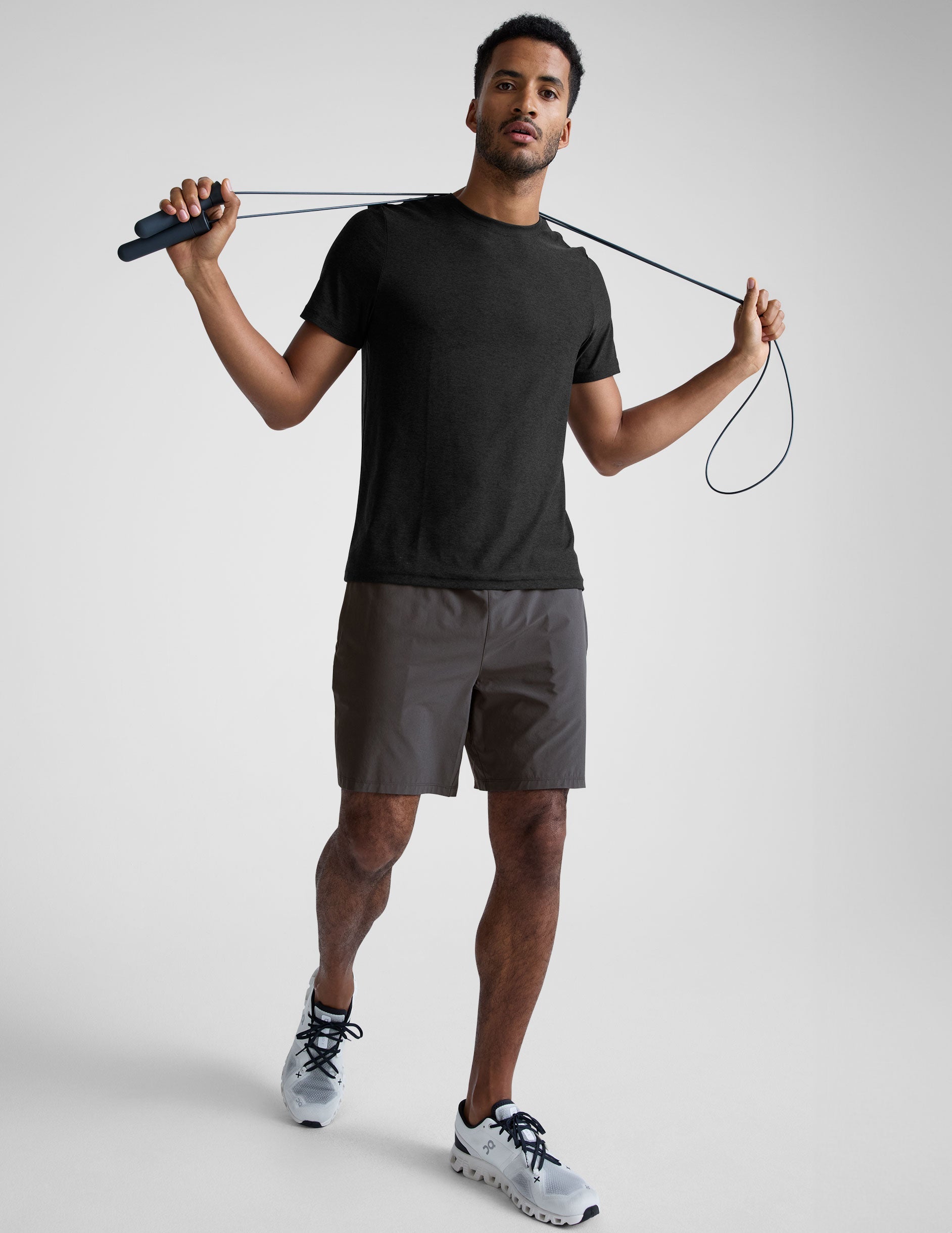 Beyond Yoga Men's Crew Tee 2.0 Lightweight Ribbed Trim Ultra-Soft Fabric