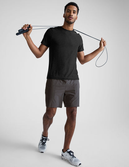 Beyond Yoga Men's Crew Tee 2.0 Lightweight Ribbed Trim Ultra-Soft Fabric