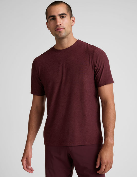 Comfortable Men's Crew Neck Tee Lightweight Soft Heather Fabric T-Shirt
