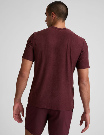 Comfortable Men's Crew Neck Tee Lightweight Soft Heather Fabric T-Shirt