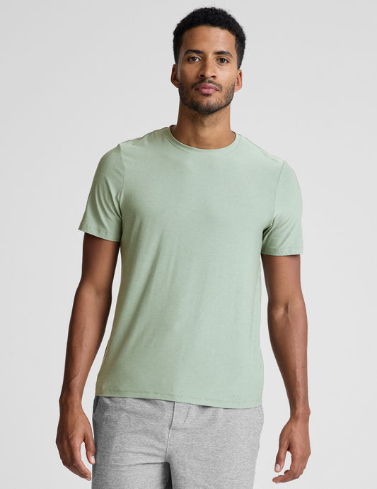 Men's Ultra-Soft Crew Neck Tee 2.0: Lightweight, Modern Fit, Ribbed Trim