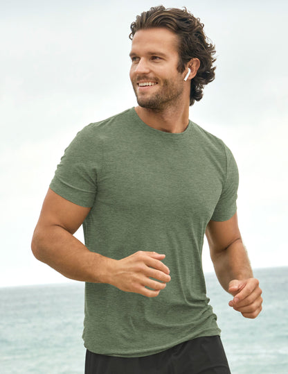 Men's Ultra-Soft Featherweight Crew Neck T-Shirt for Ultimate Comfort and Style