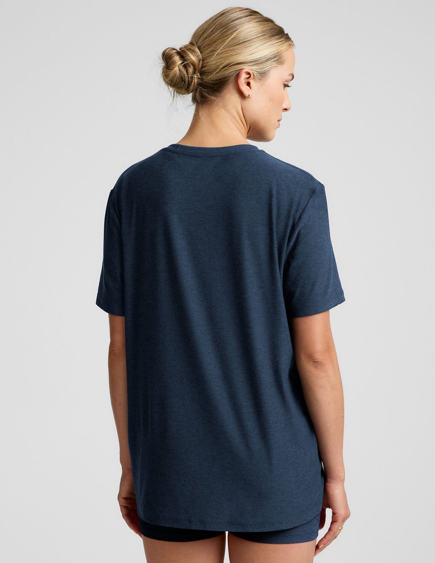 Beyond Yoga Always Super Soft Lightweight Oversized Crew Neck Tee Nocturnal Navy