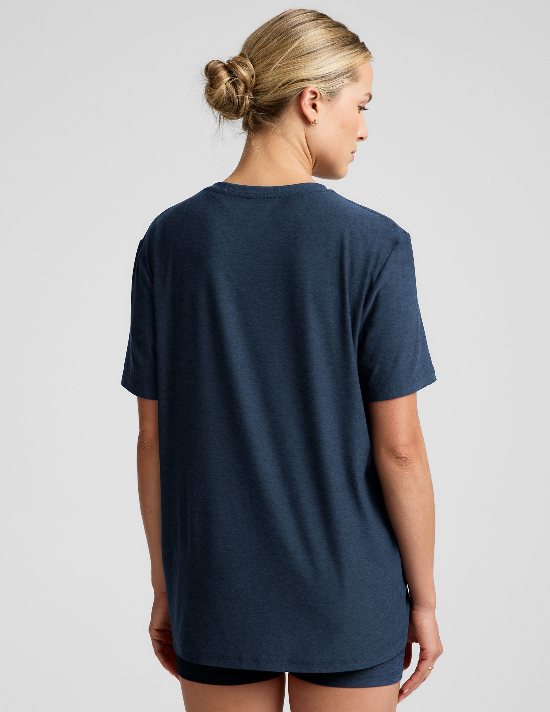 Beyond Yoga Always Super Soft Lightweight Oversized Crew Neck Tee Nocturnal Navy