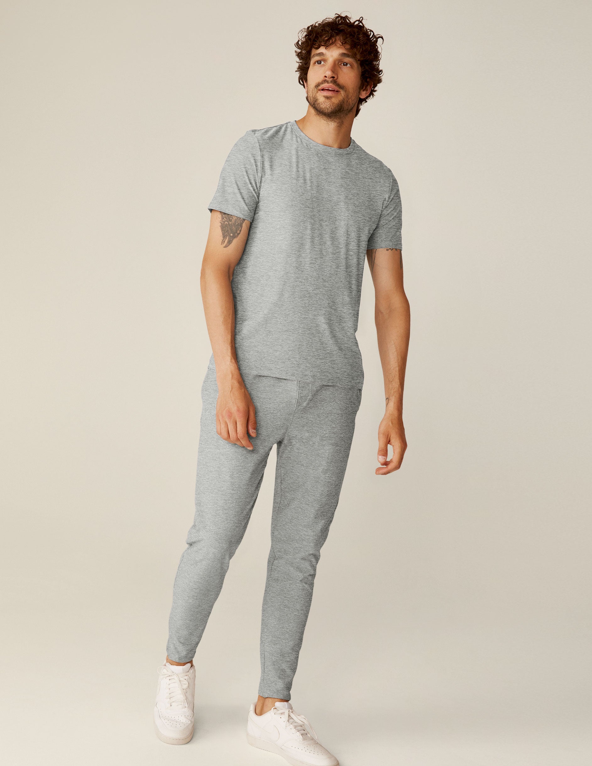Ultra-Soft Featherweight Spacedye Men's Crew Tee: Relaxed Fit, Everyday Comfort T-Shirt