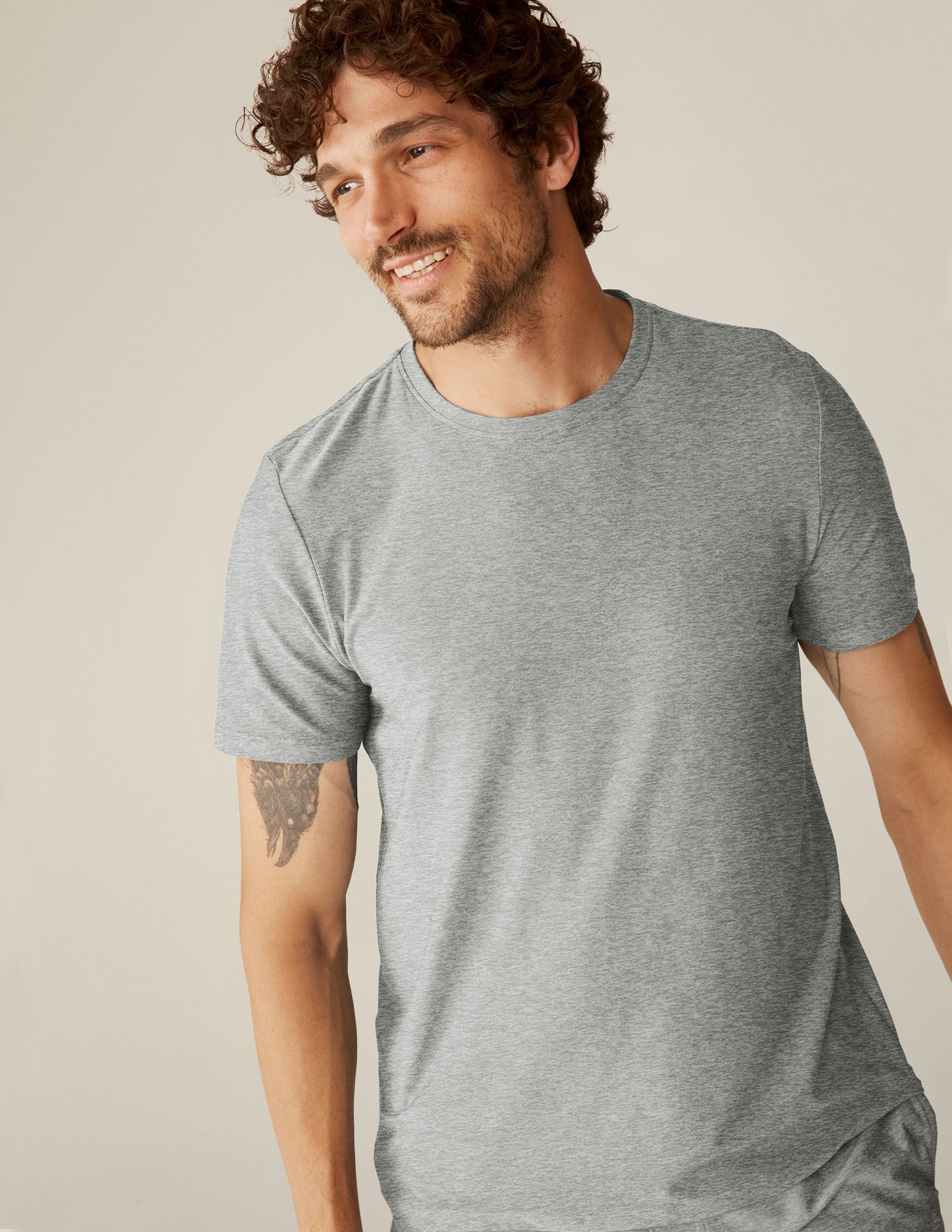Ultra-Soft Featherweight Spacedye Men's Crew Tee: Relaxed Fit, Everyday Comfort T-Shirt
