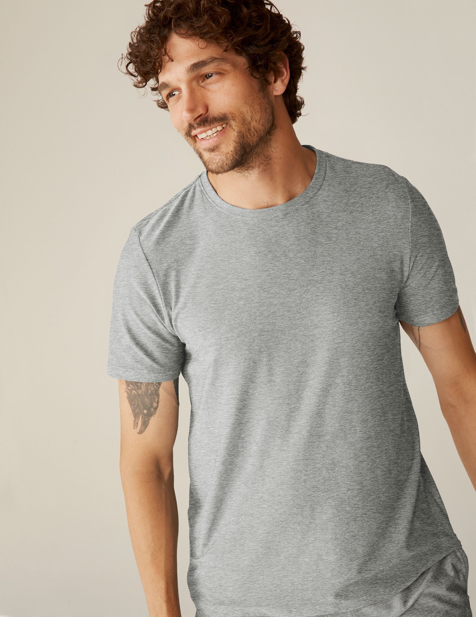 Ultra-Soft Featherweight Spacedye Men's Crew Tee: Relaxed Fit, Everyday Comfort T-Shirt