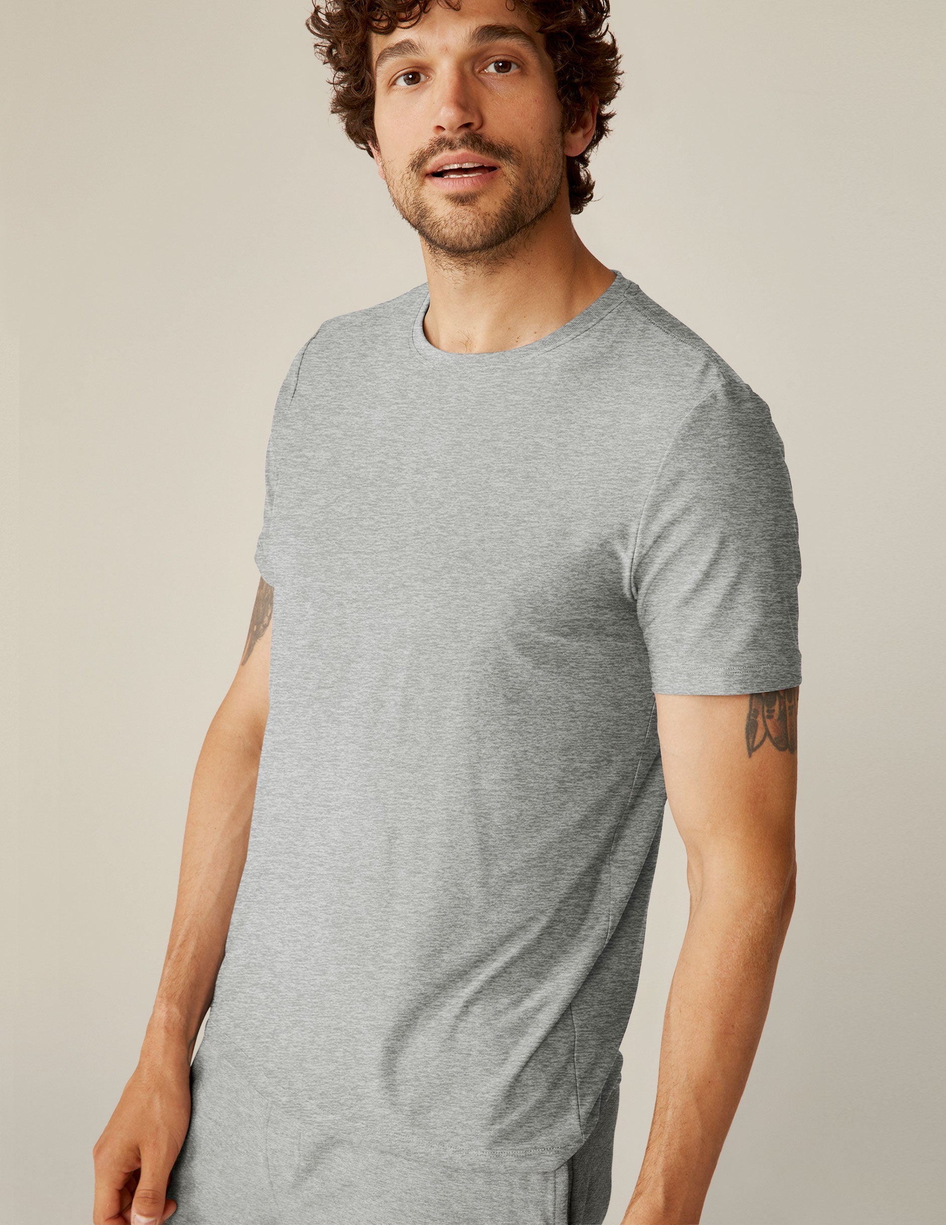Ultra-Soft Featherweight Spacedye Men's Crew Tee: Relaxed Fit, Everyday Comfort T-Shirt