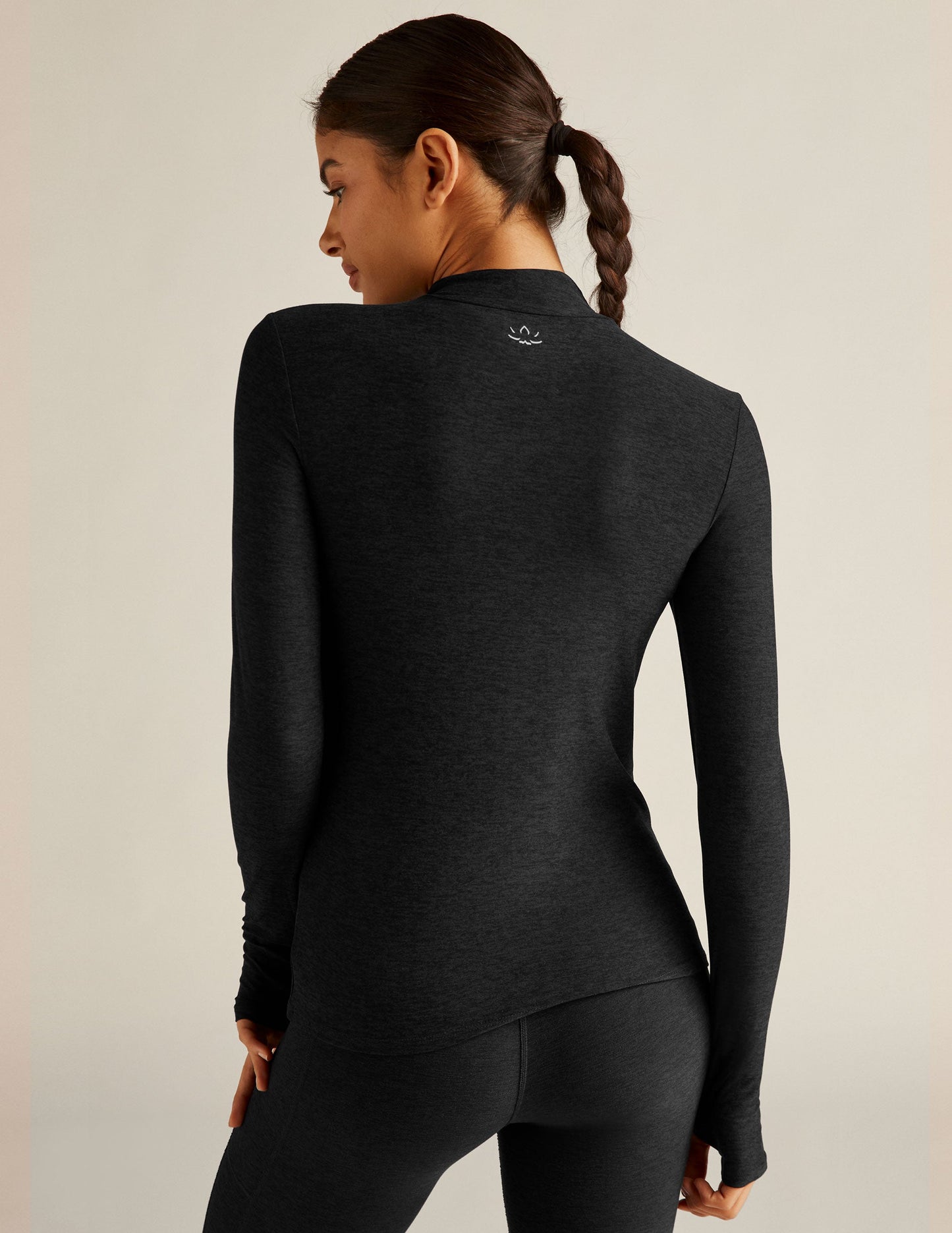 Ultra-Soft Featherweight Mock Neck Pullover: Cozy, Fitted, Long Sleeve Comfort