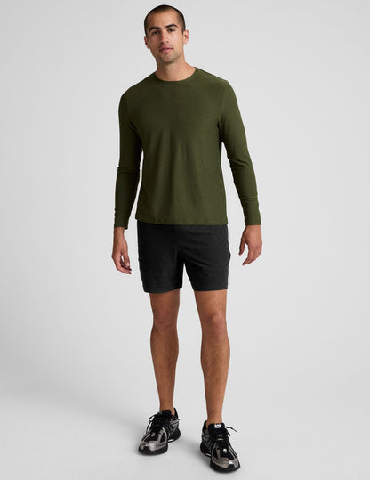 Beyond Yoga Men's Featherweight Long Sleeve Crew Neck Performance Top