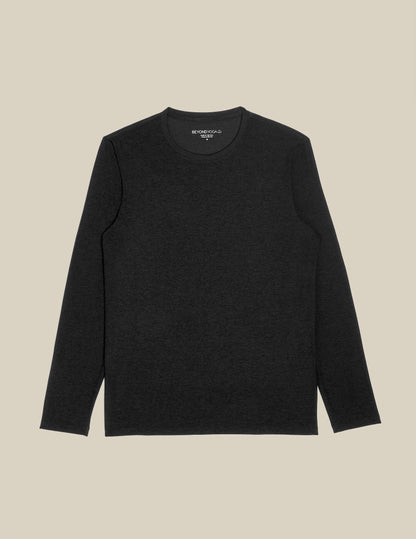 Men's Ultra-Soft Long Sleeve Crew Tee Shirt - Ultimate Everyday Comfort