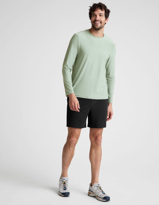 Beyond Yoga Men's Featherweight Spacedye Performance Long Sleeve Crew Neck Top