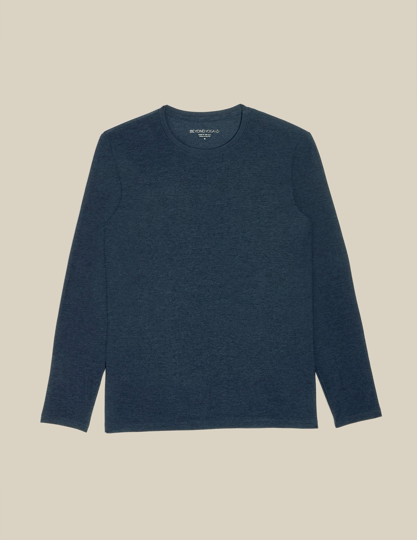 Men's Ultra-Soft Featherweight Spacedye Long Sleeve Crew Neck Shirt