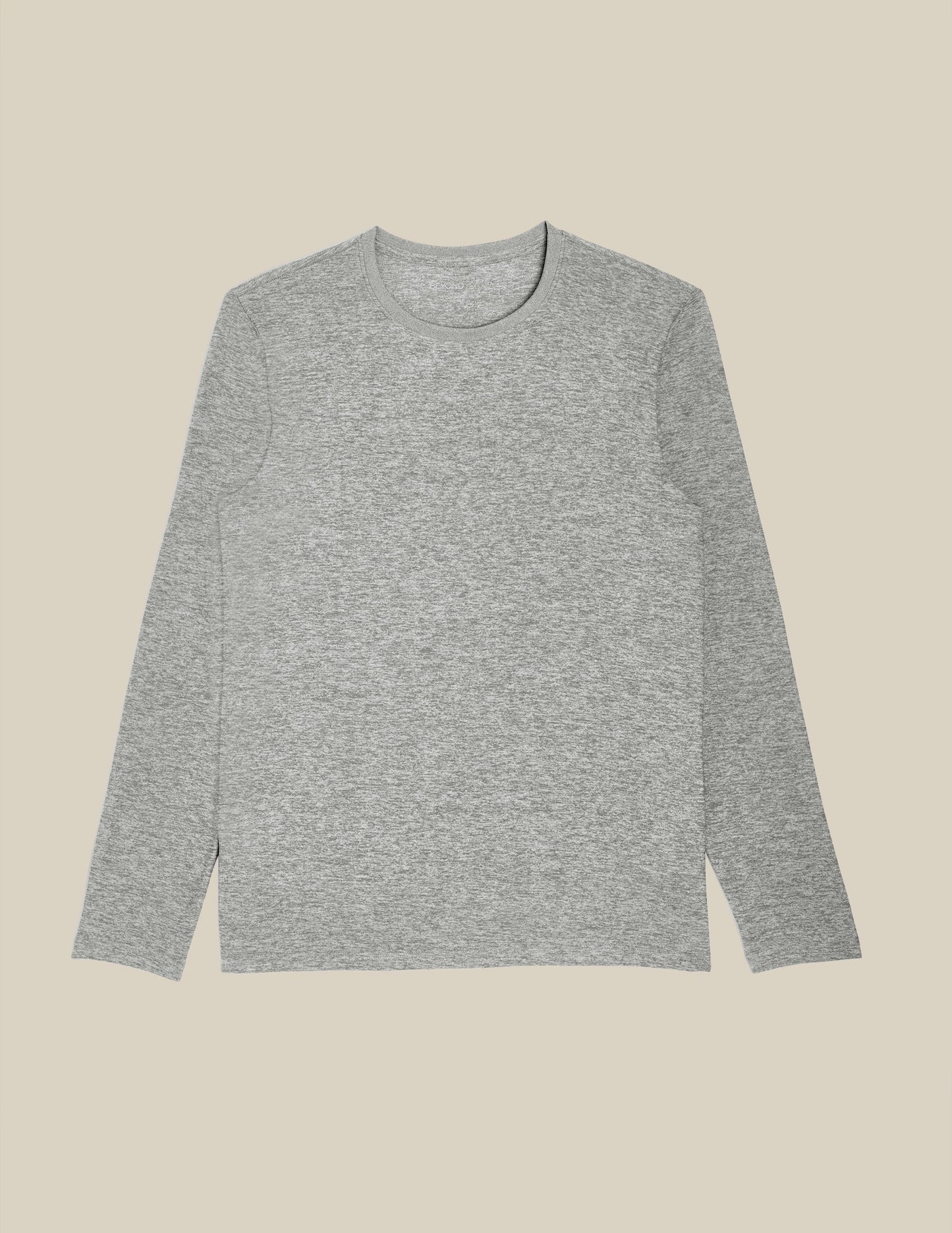 Men's Featherweight Spacedye Long Sleeve Crew Tee: Soft, Stylish & Versatile