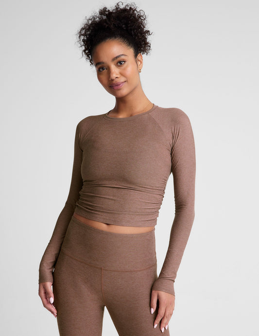 Featherweight Your Fit Shirred Long Sleeve Top: Ultra-Soft, Flattering, Everyday Comfort