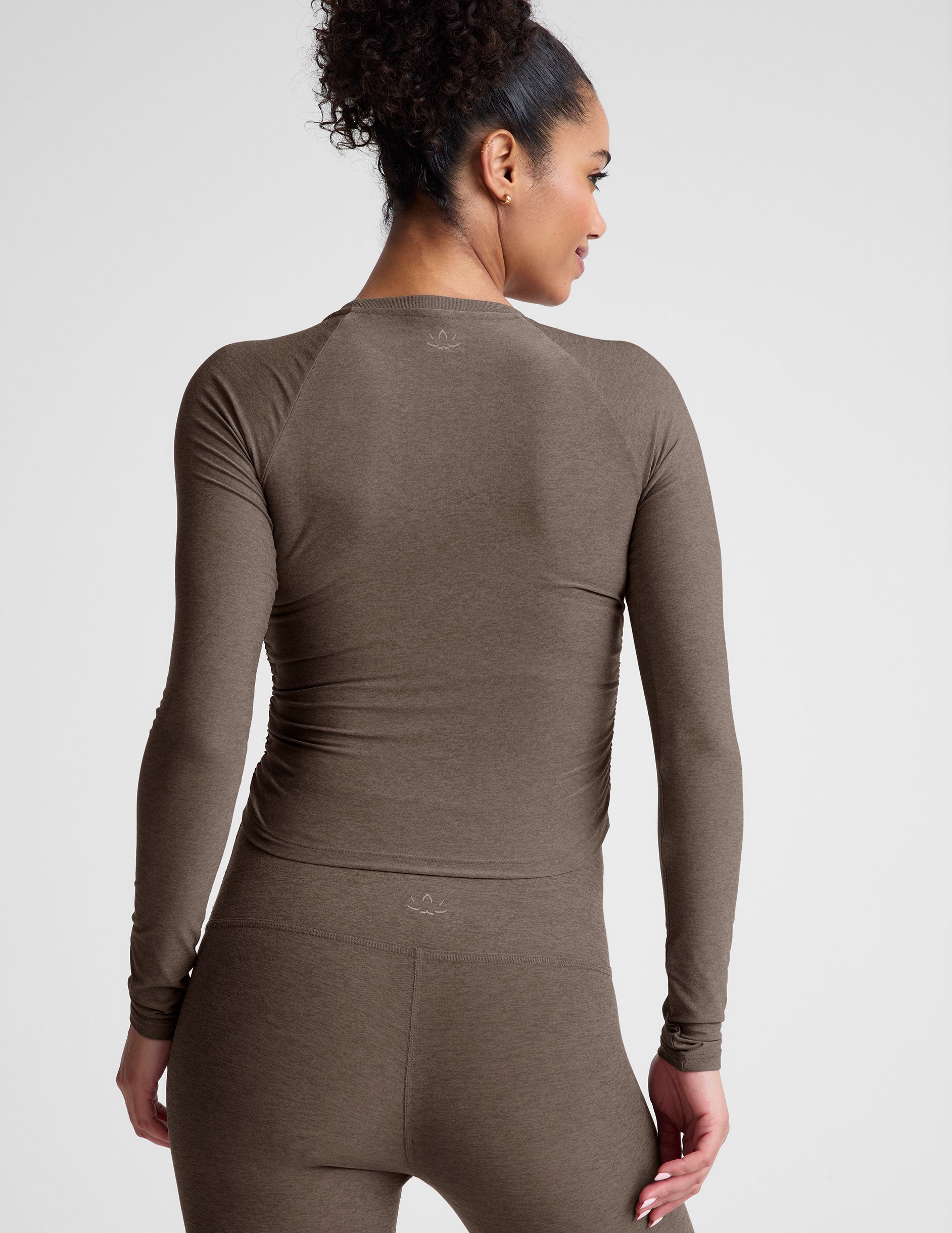 Featherweight Your Fit Shirred Long Sleeve Top: Ultra-Soft, Adaptive, Comfortable, Versatile Style