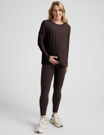 Featherweight Soft Maternity Long Sleeve Top for Pregnancy & Beyond Comfort