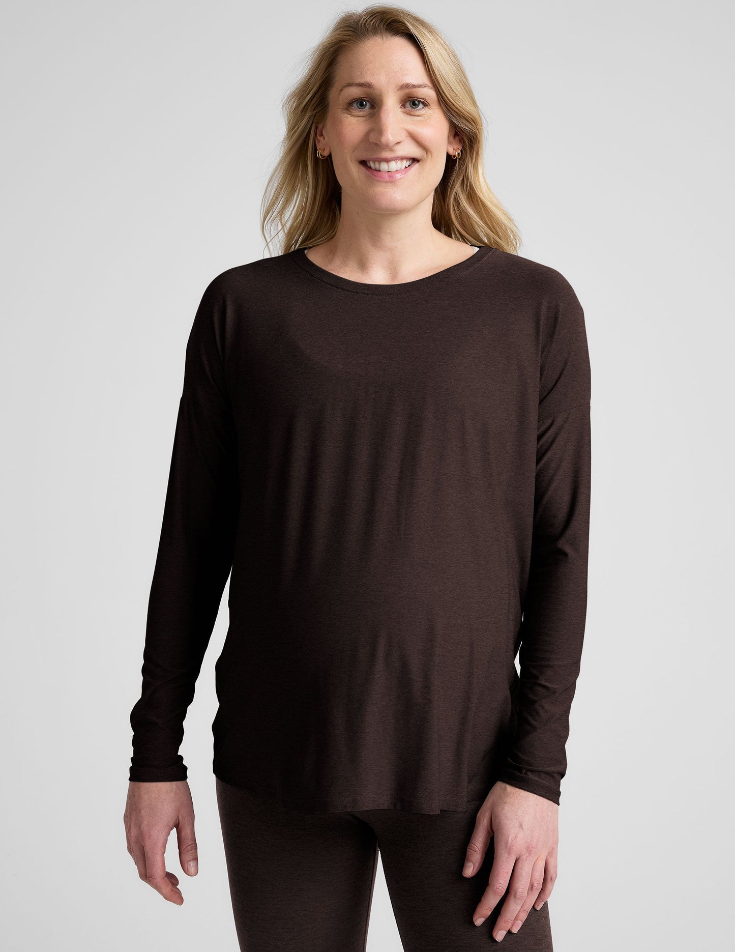 Featherweight Soft Maternity Long Sleeve Top for Pregnancy & Beyond Comfort