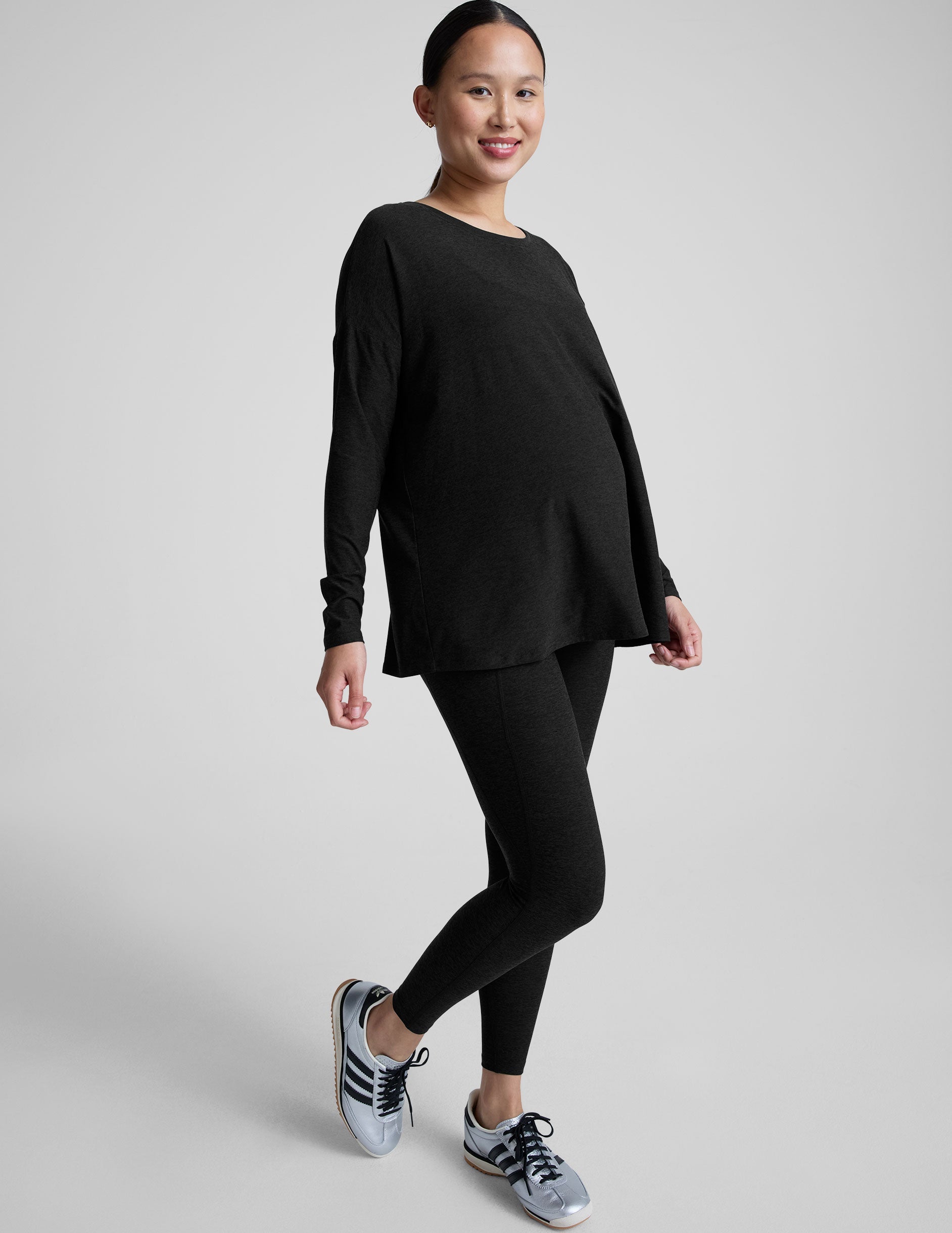 Featherweight Soft Maternity Long Sleeve Top for Pregnancy and Postpartum