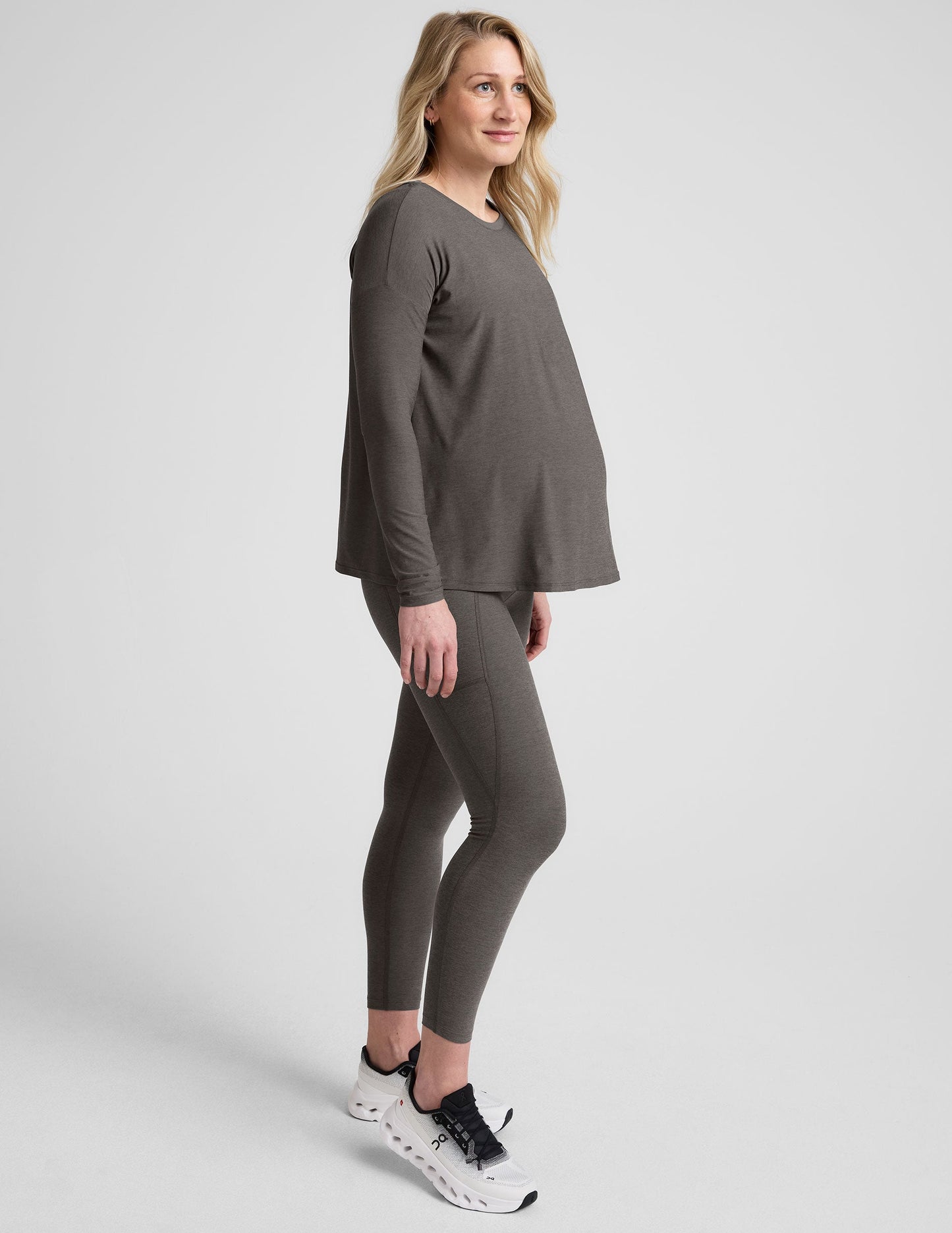 Ultra-Soft Featherweight Maternity Long Sleeve Top for Pregnancy & Postpartum Comfort