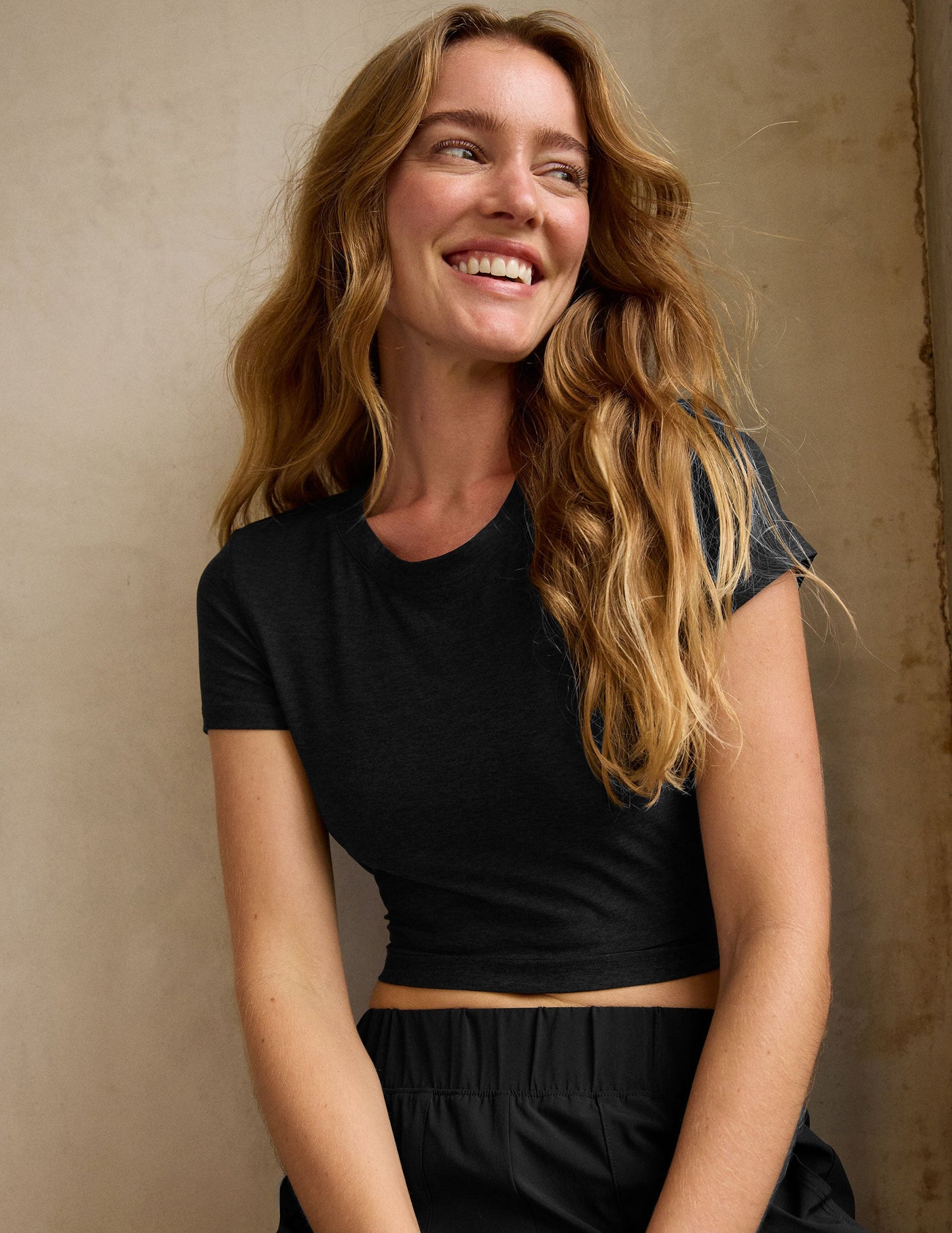 Ultra-Soft Featherweight Cropped Tee for Women, Lightweight Activewear Top