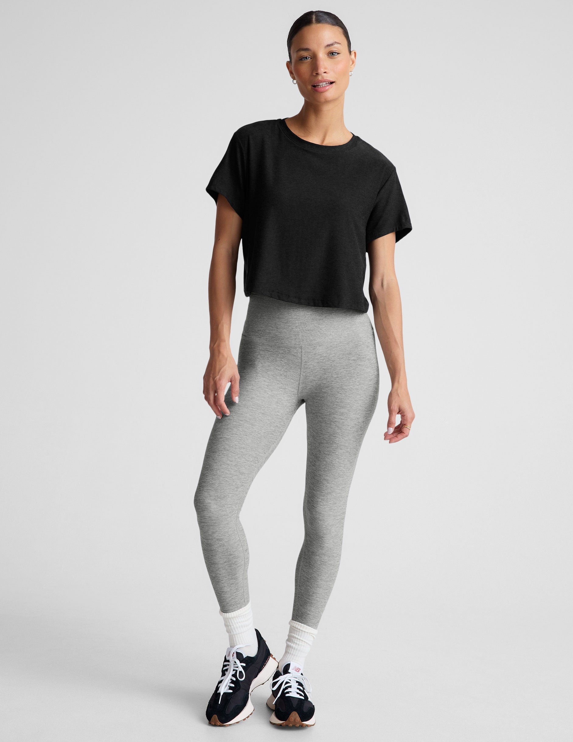 Featherweight Supreme Cropped Tee: Soft, Relaxed Fit, Scoop Neck, Everyday Comfort