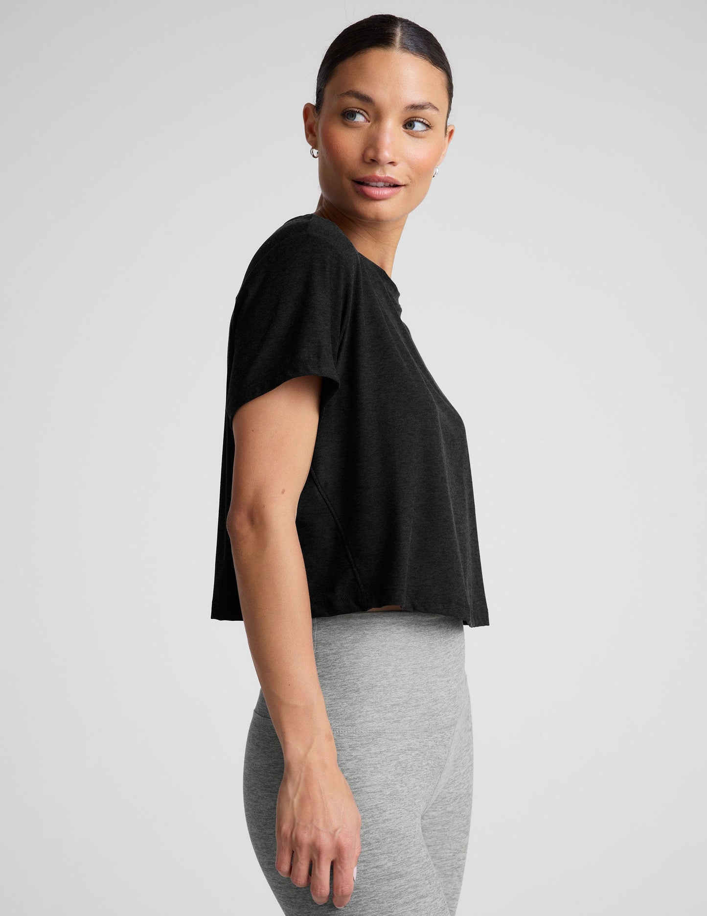 Featherweight Supreme Cropped Tee: Soft, Relaxed Fit, Scoop Neck, Everyday Comfort