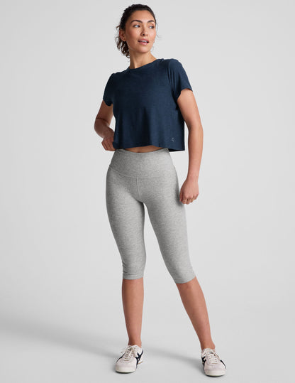 Featherweight Supreme Cropped Tee - Soft, Relaxed Fit, Nocturnal Navy