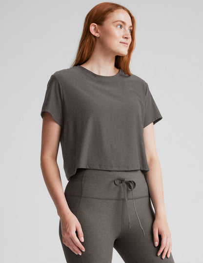 Featherweight Supreme Cropped Tee for Women - Relaxed Fit, Soft, Lightweight, Comfortable