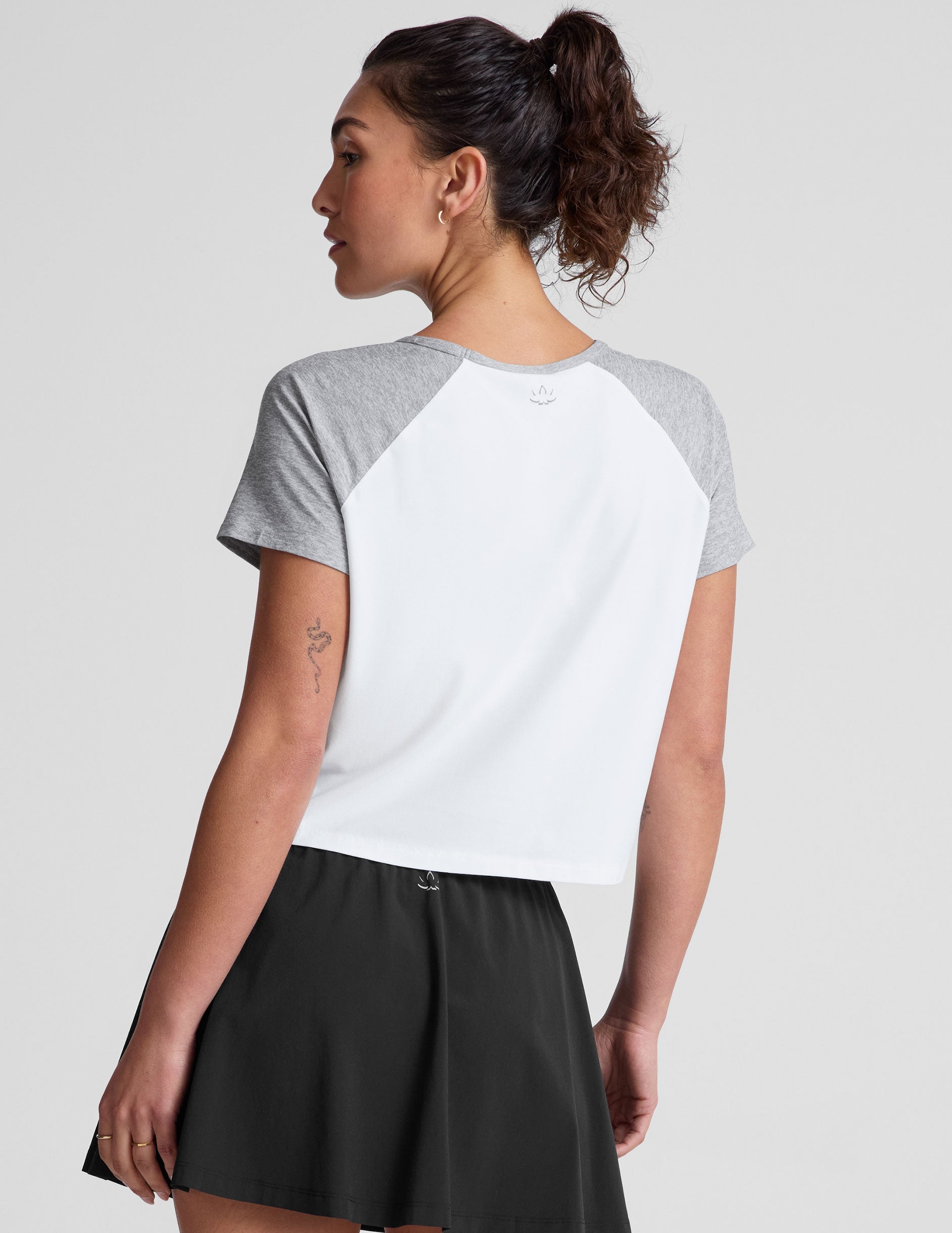 Featherlight Colorblock Raglan Tee: Women's Soft Relaxed Fit Spacedye Top