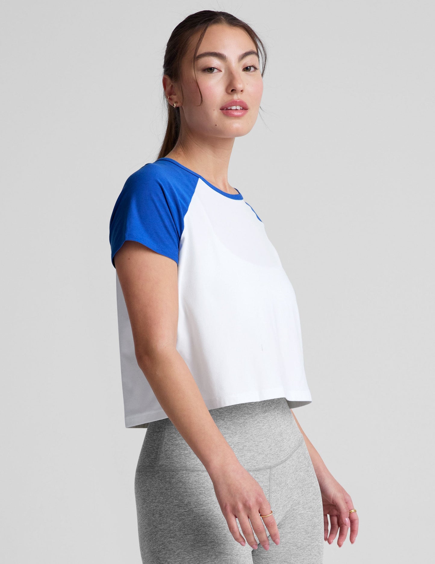 Featherweight Colorblock Baseball Tee with Contrast Sleeves - Soft & Lightweight