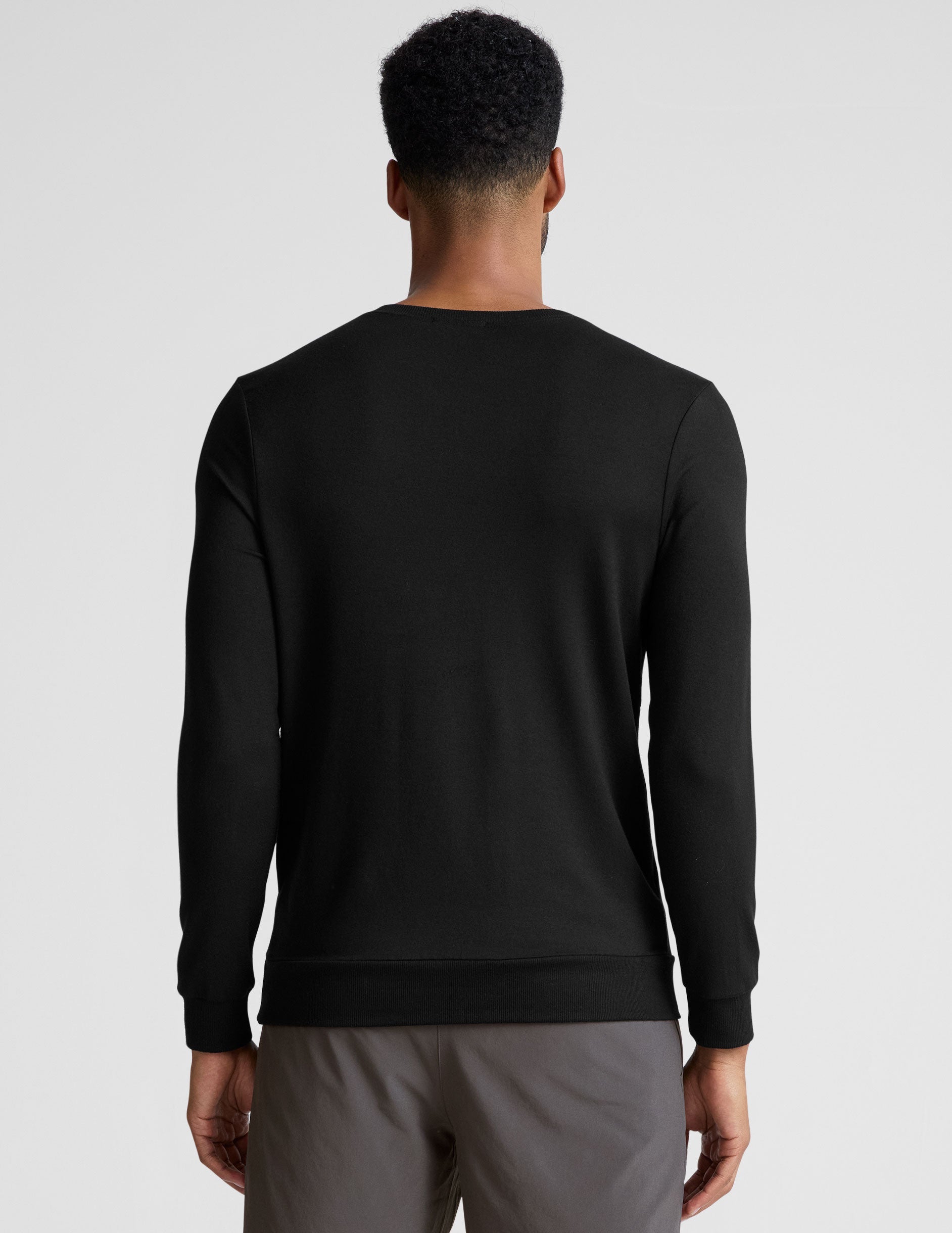 Cozy Men's Crew Neck Pullover: Soft Terry, Relaxed Fit, Everyday Comfort