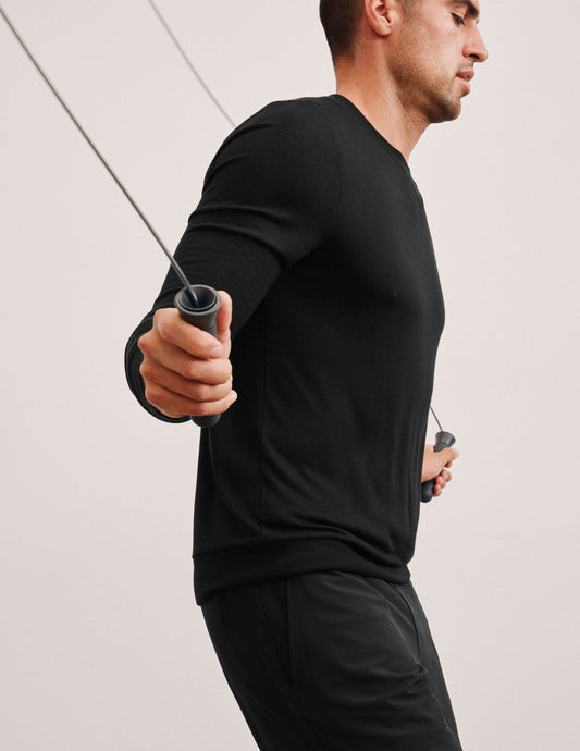 Cozy Men's Crew Neck Pullover: Soft Terry, Relaxed Fit, Everyday Comfort