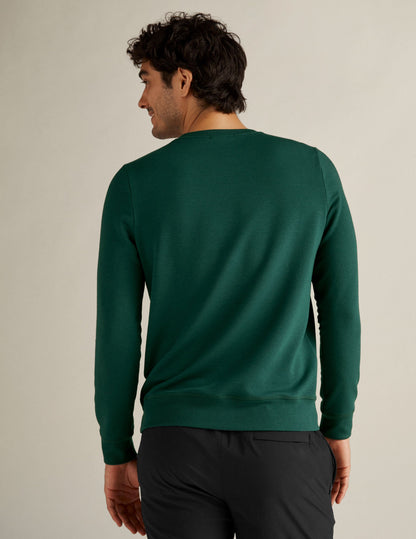 Men's Soft Terry Crew Neck Pullover - Cozy, Relaxed Fit, Warm