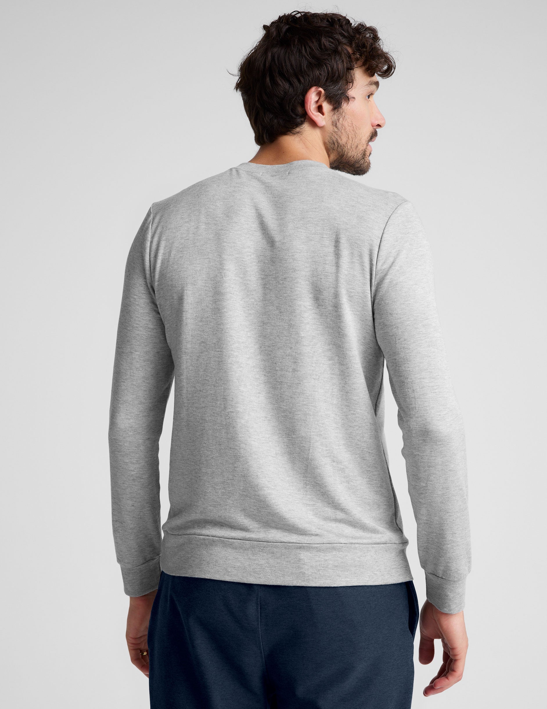 Men's Ultra-Soft Terry Crew Pullover: Relaxed Fit, Ultimate Comfort, Everyday Style