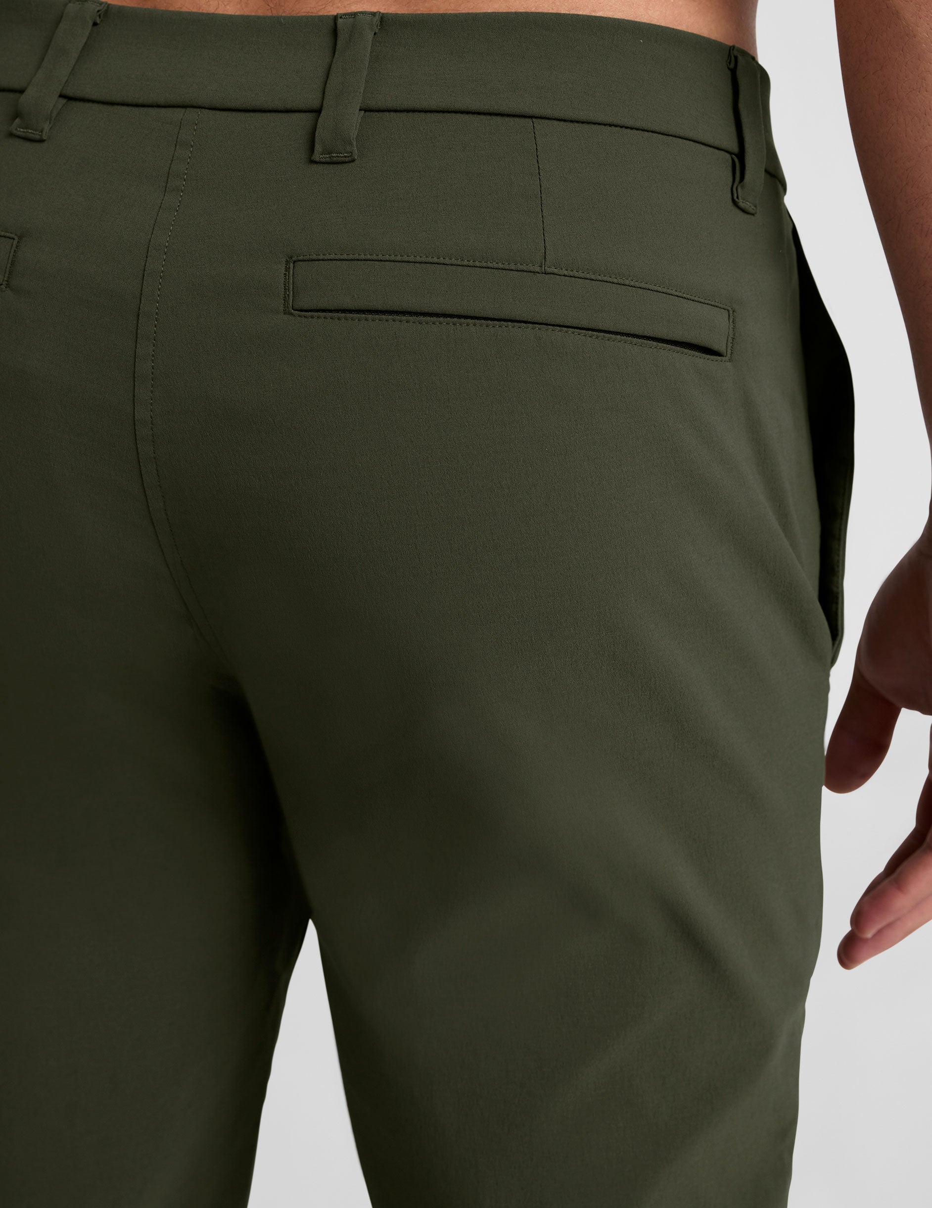 Men's Essential Chino Trousers: Comfortable Tailored Fit, Golf & Travel Ready
