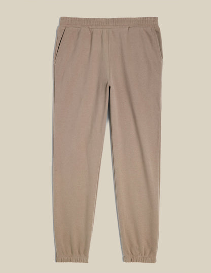 Men's LuxeFleece Birch Sweatpants: Ultra-Soft, Relaxed Fit, Elastic Cuffs