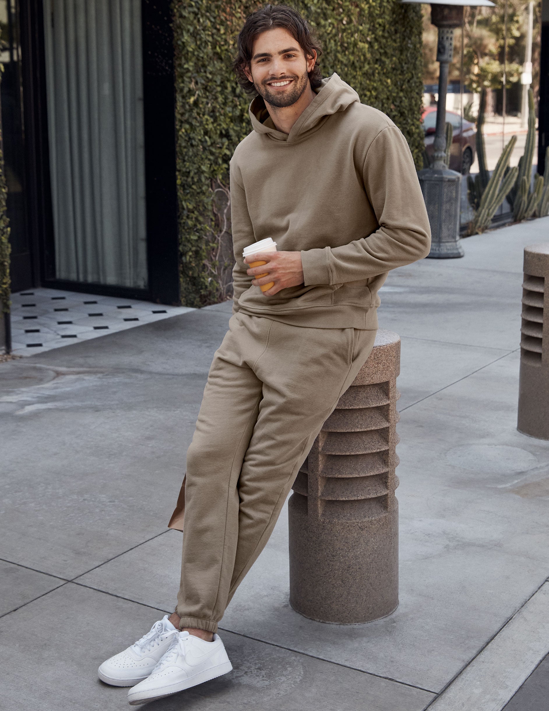 Men's LuxeFleece Birch Sweatpants: Ultra-Soft, Relaxed Fit, Elastic Cuffs