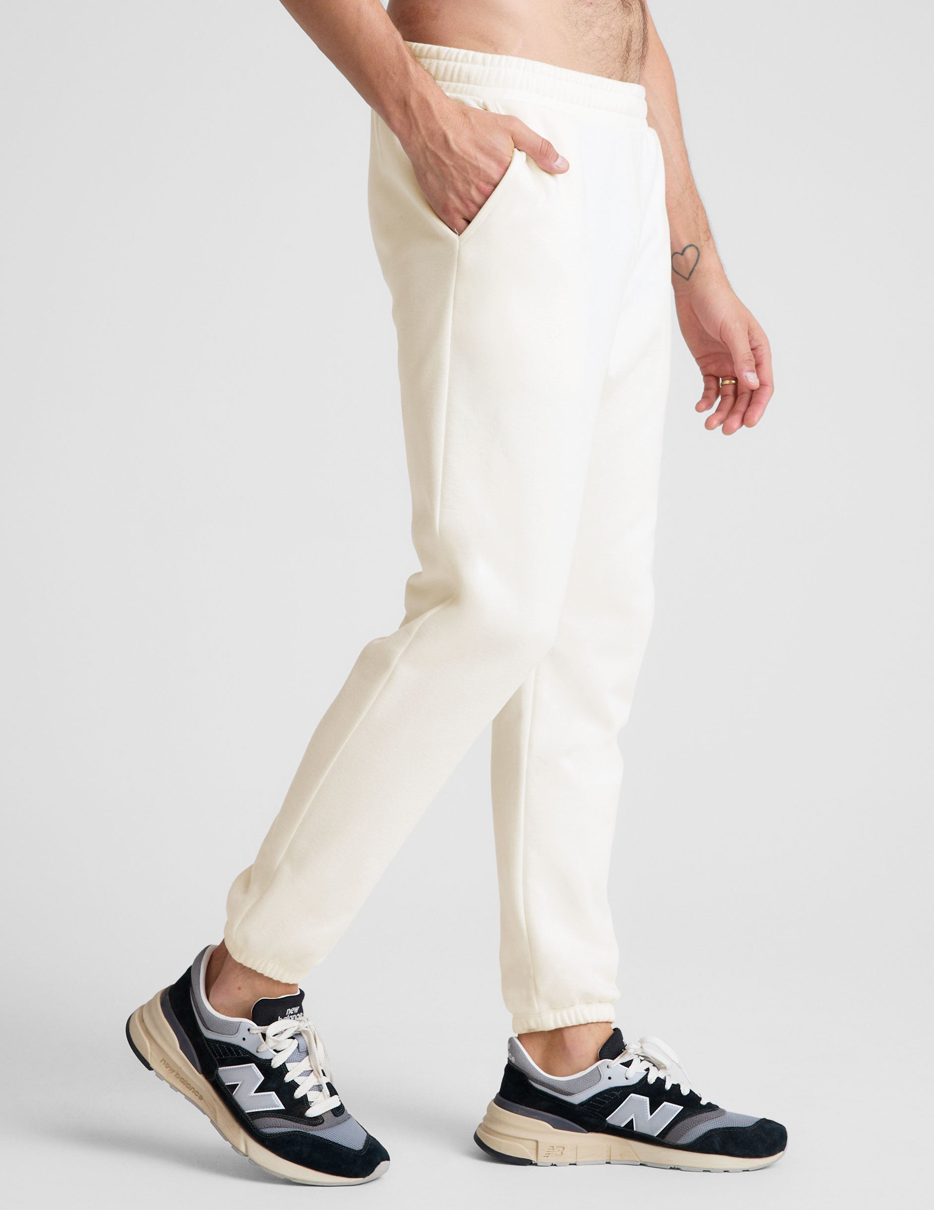Men's LuxeFleece Relaxed Fit Sweatpants: Drawstring Waist, Slant Pockets