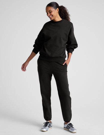 LuxeFleece Mid-Rise Jogger Sweatpant: Comfortable Relaxed Fit Women's Lounge Pants