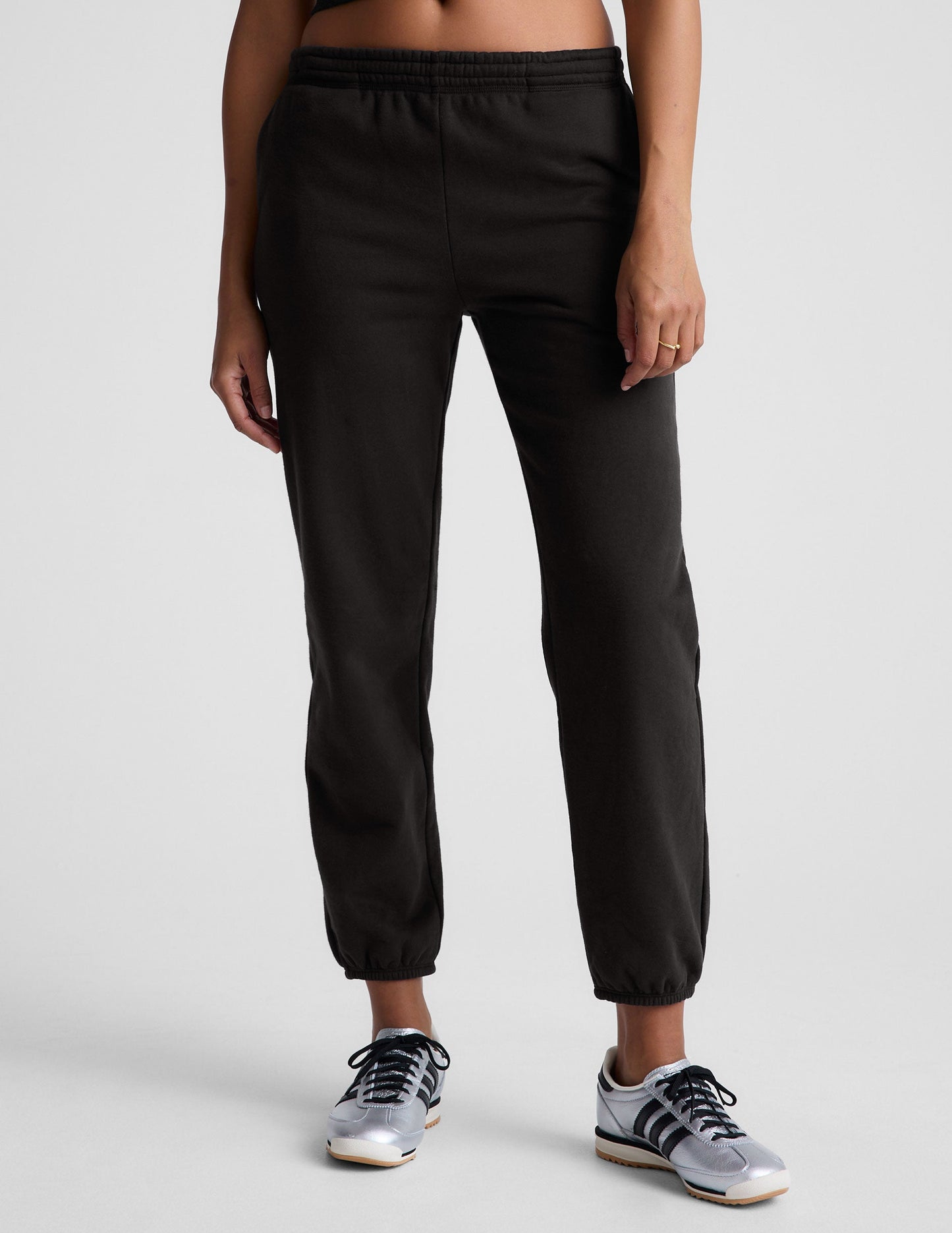 LuxeFleece Mid-Rise Jogger Sweatpant: Comfortable Relaxed Fit Women's Lounge Pants