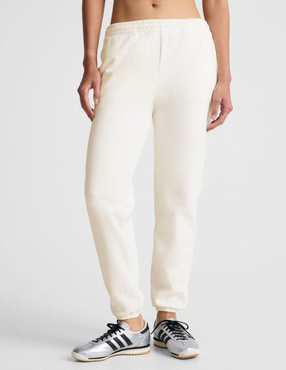Luxurious Fresh Snow Women's LuxeFleece Jogger Sweatpant with Pockets and Drawstring