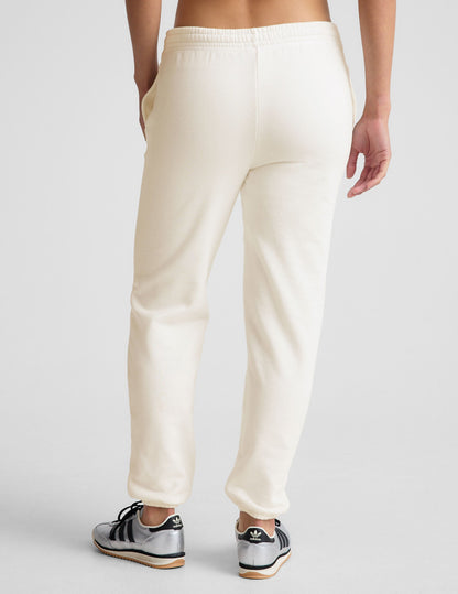 Luxurious Fresh Snow Women's LuxeFleece Jogger Sweatpant with Pockets and Drawstring