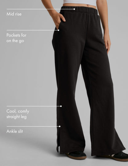 Beyond Yoga LuxeFleece Mid-Rise Wide Leg Pants | Comfort, Style, and Pockets