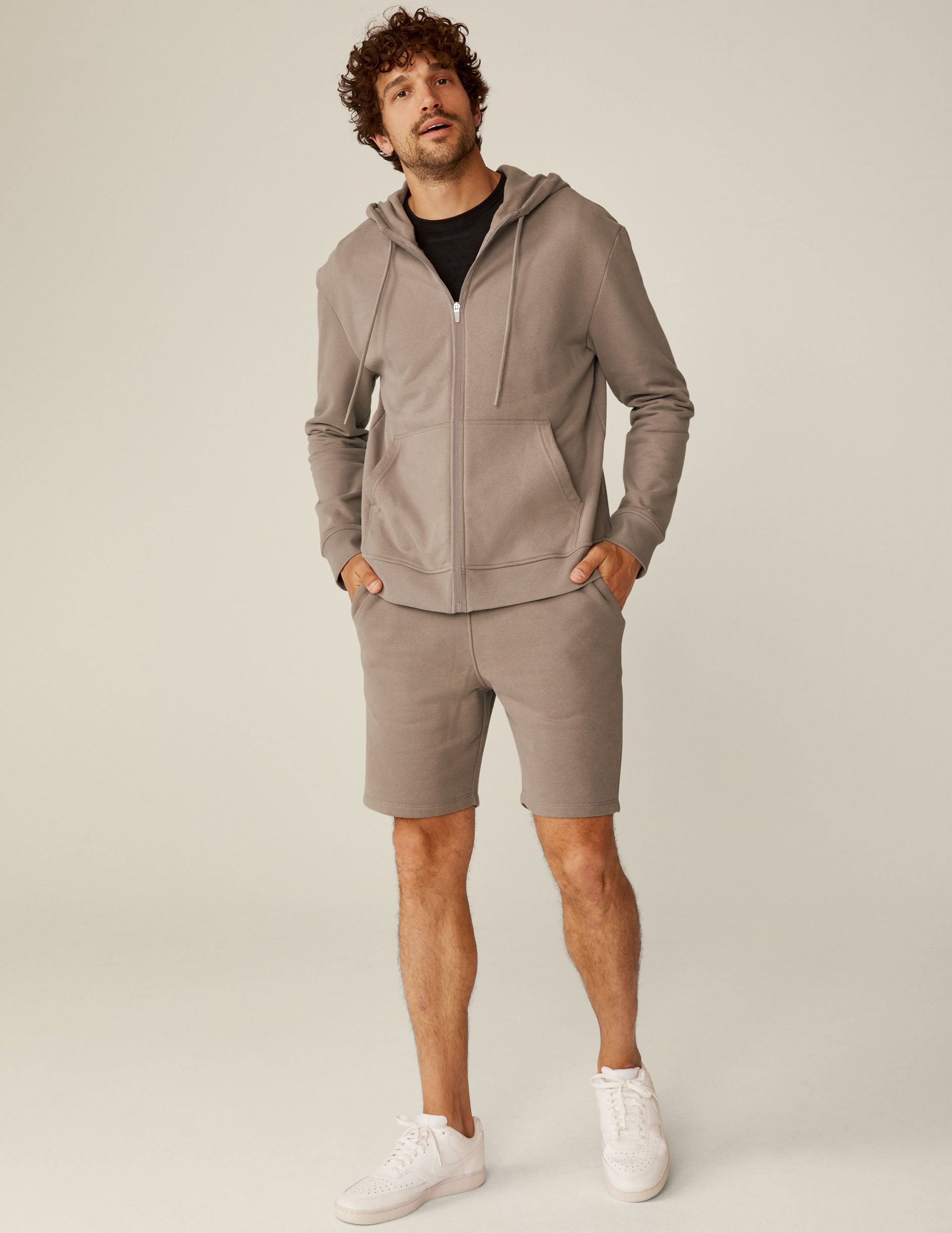 Cozy Universal Fit Zip-Up Hoodie for All Genders with Pockets & Ribbed Trim
