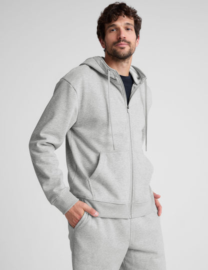 Ultra-Soft Unisex Zip Front Fleece Hoodie: Cozy Comfort for Everyday Wear
