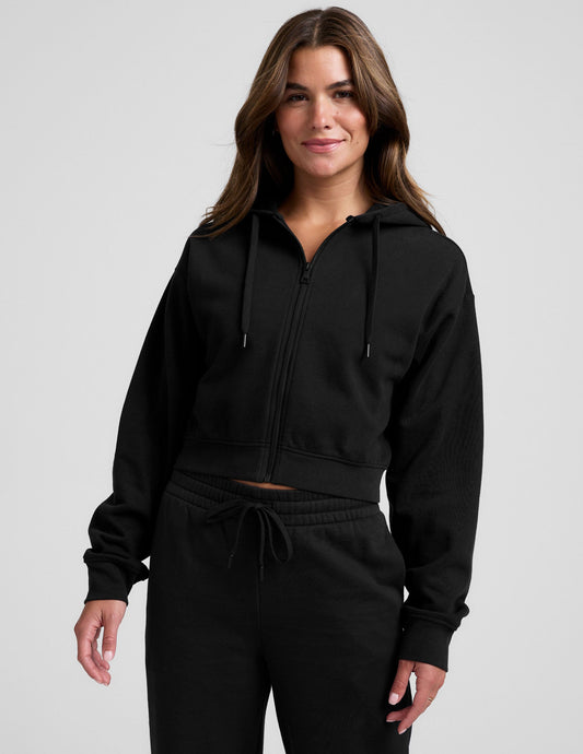 Women's Soft LuxeFleece Full Zip Hoodie – Comfortable Relaxed Fit Jacket
