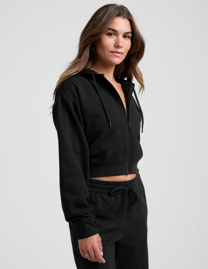 Women's Soft LuxeFleece Full Zip Hoodie – Comfortable Relaxed Fit Jacket